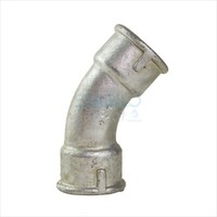 "Temperguss Fitting Bogen Winkel Rohrbogen Rohrwinkel 1/2\" 45° DN15"