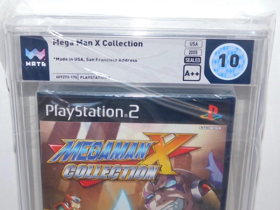 WATA 10 A++ MEGA MAN X COLLECTION SONY PS2 Sealed Graded 2005 MINT GEM - RARE - Image 2 of 4