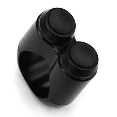 Lenkertaster Switch Taster schwarz Aluminium für Motorrad 22 mm Lenker Custom