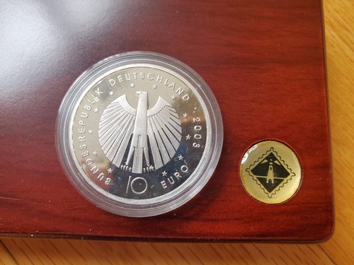 FIFA 2006 Germany World Cup 10 Euro Proof Set of 5 Silver Coins Soccer Football - Picture 11 of 15