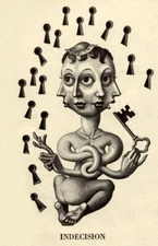 Indecision Boris Artzybasheff Surreal Archival Quality Art Print to Frame