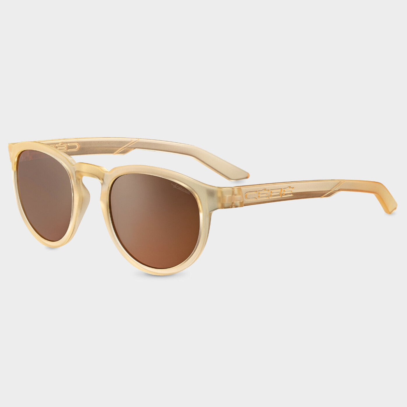 CEBE NIGHTAWK CS34905 Mens/Womens Sunglasses MATTE TRANSLUCENT CHAMPAGNE / BROWN