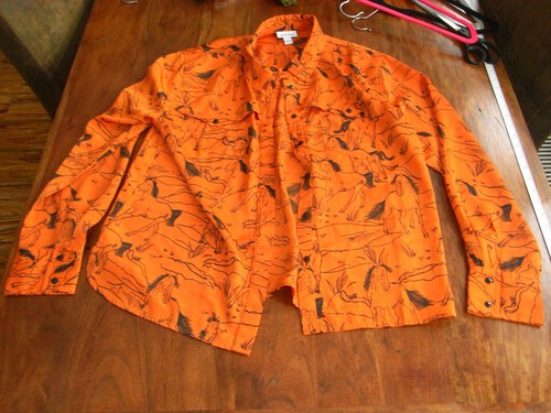 Neon Rose Ladies Western Horse Shirt Large - Picture 2 of 6