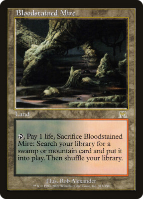 血染めのぬかるみ 通常 英語版 旧枠 オンスロート Bloodstained Mire X (1) - EX/NM - Onslaught - MTG - 4RCards | eBay