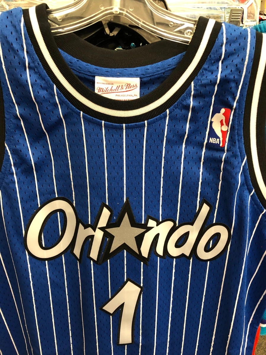 PENNY HARDAWAY ORLANDO MAGIC Jersey NBA BOYS/YOUTH M & N ROYAL  BLUE/PINSTRIPE