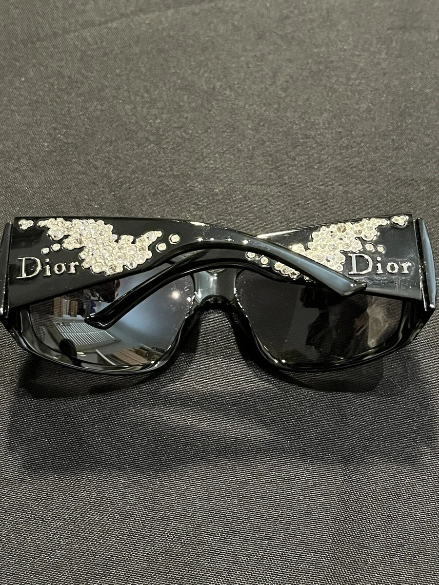 New Christian Dior 195FS 263WJ Black Cat Eye Sunglasses Gray Lenses 51mm Christian Dior 195FS 263WJ Black Cat Eye Sunglasses Gray  main image 4