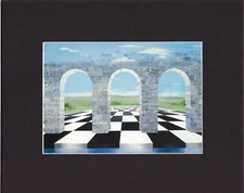 8X10" Matted Print Art Picture by Camille Patha: Arches of Air, 1974