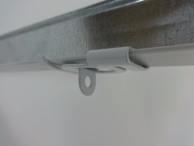 100 Qty Metal Twist Ceiling Clip Display Hooks Tile Grid Hinged Track Ebay