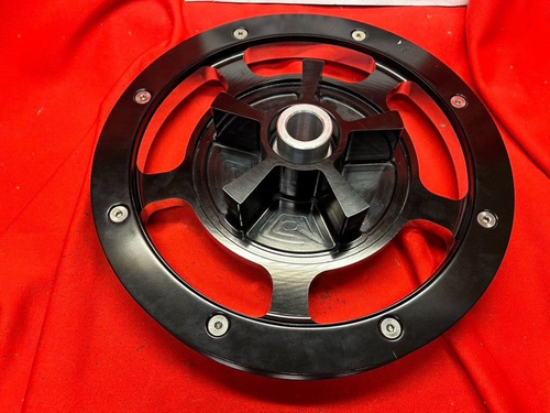 Harley Performance Machine Contrast Cut 68T Rear Cush Drive Belt SprocketPulley - Picture 4 of 4