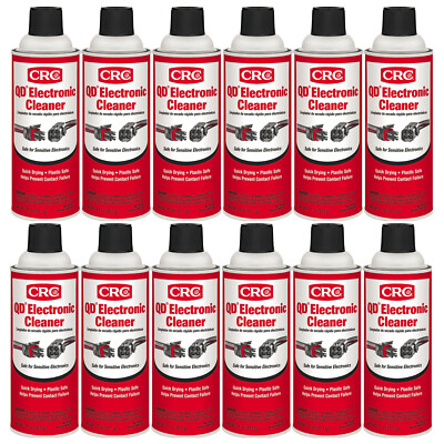 CRC 05103 QD Electronic Quick Drying Formula Contact Cleaner 11 Oz. Pack of 12