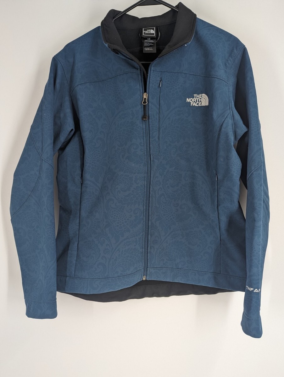 The North Face TNF Jacket Coat Womens Large Blue APEX Softshell