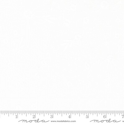 Gilded Floral Arrangement Florals Paper White by Alli K Design for Moda 1/2 Yard