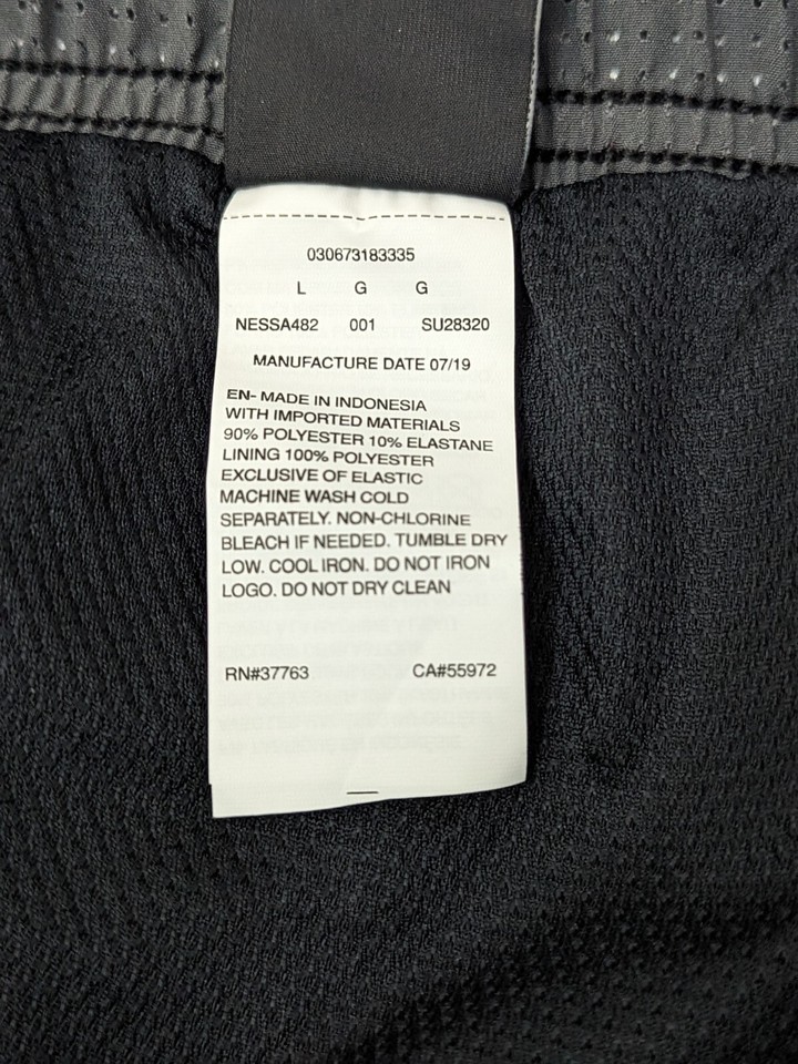 Nike Big & Tall 9" Contend Volley Swing Shorts Blac Men's Size L Brand