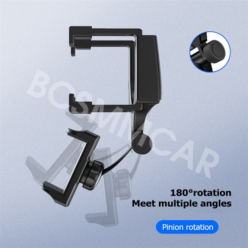 360° Rotatable Car Rearview Mirror Mount Stand Holder Cradle For Cell Phone GPS - Picture 15 of 17
