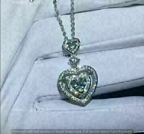 Anello Con Moissanite 1 Carati E Zirconi In Argento 925 - Cuore Coronato - Gioiello Classico Per Donna, Regalo Proposta Matrimonio - 5