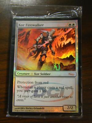 MTG Sealed Pack Of (10) DCI #36 Promo Foil Kor Firewalker (2010) NM
