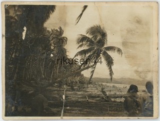 Original Japanese Army Photo Beach Atimonan Philippines c.1942 J34