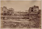 Wulff in Paris - Ruines of Paris 1871 - La Porte Maillot - Vintage Albumen Print