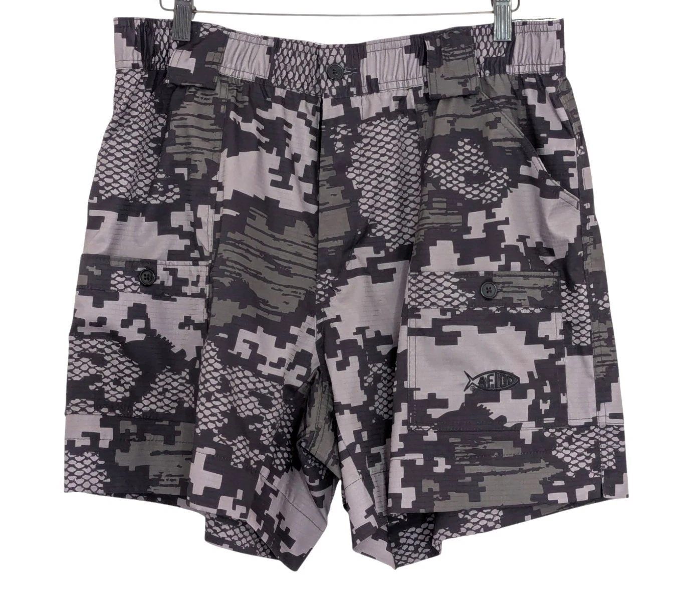 Aftco fishing shorts 36 gray digi camo cargo tactical performance stretch
Opens in a new window or t