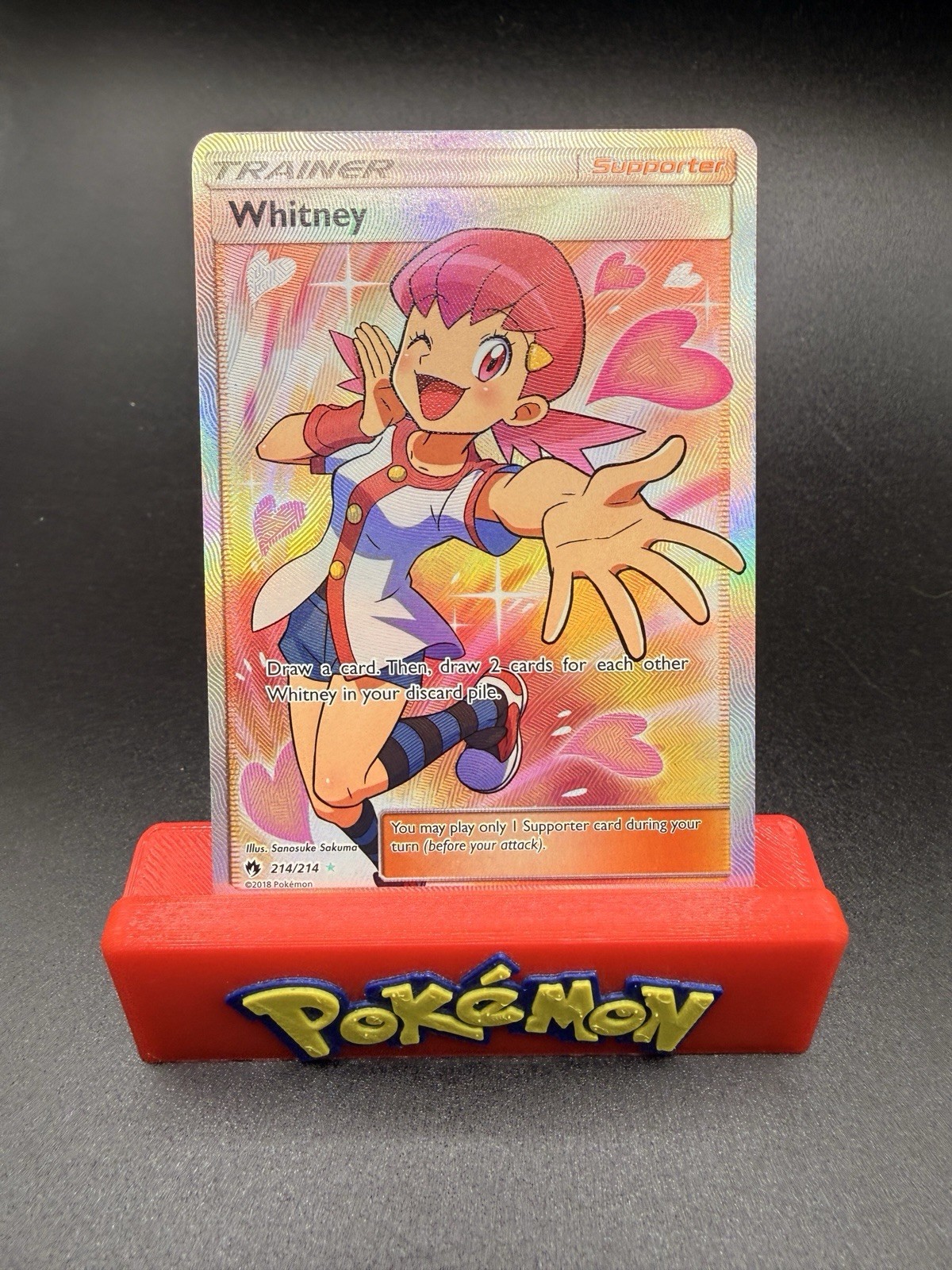 Whitney (Full Art) Ultra Rare SM - Lost Thunder 214/214 NM Pokémon TCG