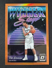 2018-19 Donruss Optic #12 Tim Duncan Winner Stays Orange #/39