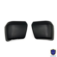 Pair Front Bumper End Caps Black For Toyota Land Cruiser Fj62 1988-1990