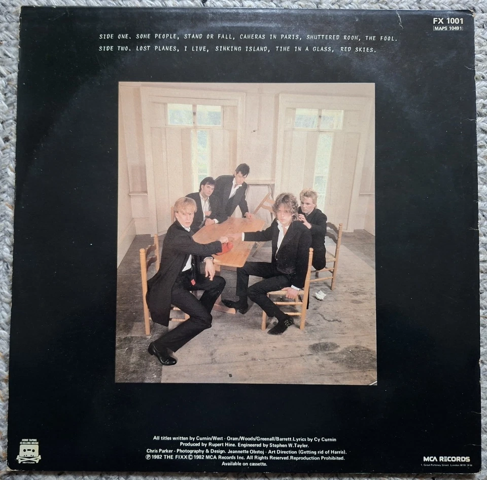 The Fixx “Shuttered Room” VG Original 1982 Simple Minds Tears for fears - Image 3 of 4