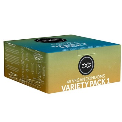 EXS Variety Pack 1 Kondom Mix 48 Stück | Mix aus 7 Sorten, vegan, Bestseller