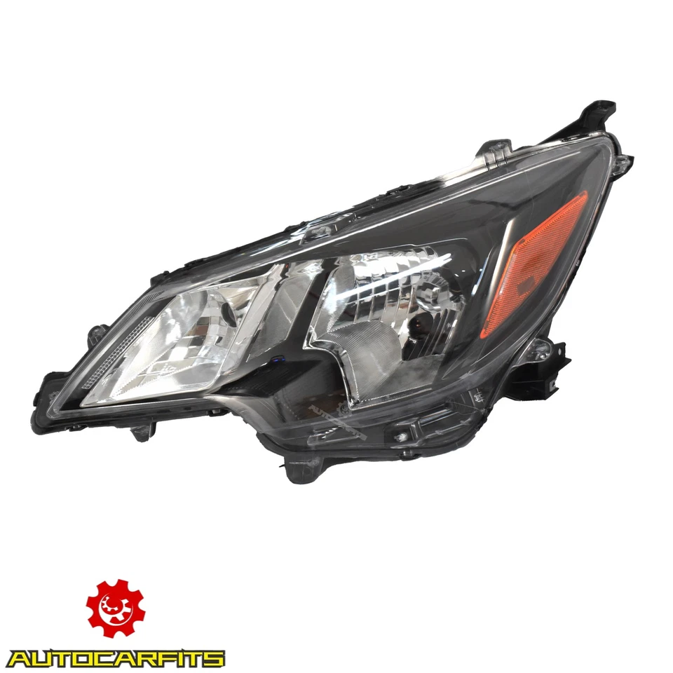 For Mitsubishi Mirage 2021-2024 HeadLights Head Lamp Halogen Black Left+Right Foto 3 de 4