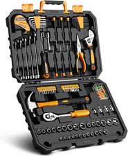 Caisse a Outil 128 Pièces, Malette Boite Coffret a Outils Complete Bricolage Ave