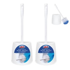 Toilet Brush and Holder Set, By , 2 Pack, Classic Version, Durable Bristles f...