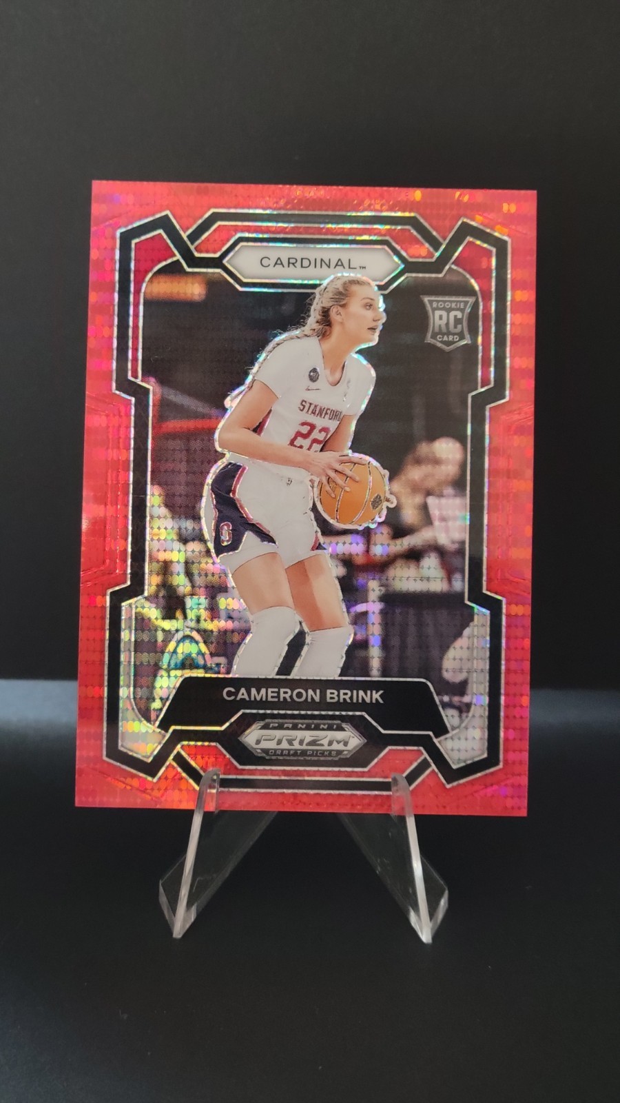 2024-25 Panini Prizm Draft Picks - Cameron Brink #89 Red Pulsar Prizm /299 (RC)