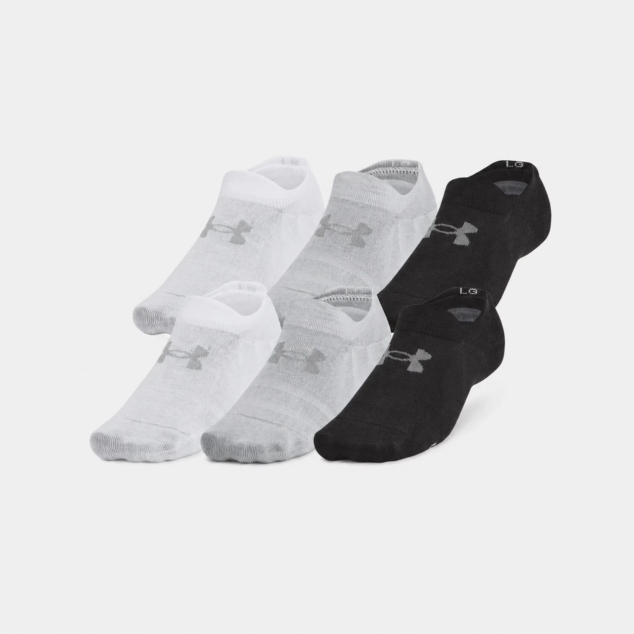 6-Pack Under Armour UA Essential Ultra - Low Socks M-LG-XL - Unisex 1386240 New