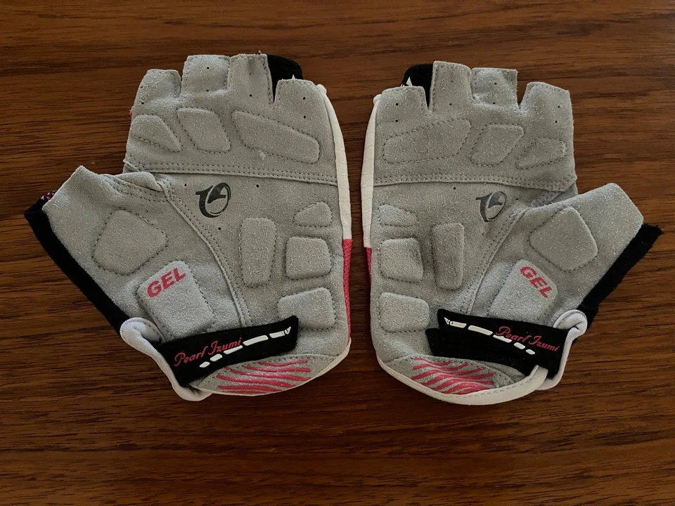 Lote Pearl Izumi = 2 guantes de ciclismo para mujer gel medio élite medio y dedo completo Foto 4 de 4