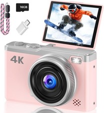 2.4" 180 Flip Screen Point and Shoot Travel Compact Camera Photo with 16X Zoom