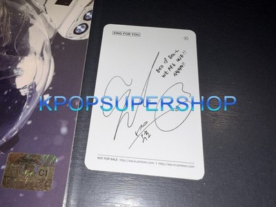 EXO Winter Special Album Sing for You Korean CD Suho Photocard