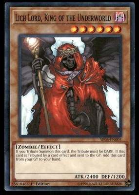 Yugioh Lich Lord, King of the Underworld SR06-EN005 Common 1st Edition NM