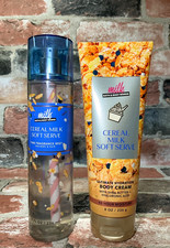 Bath Body Works Cereal Milk Soft Serve Fine Fragrance Mist 24hr Moisture Cream