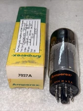 Amperex 7027A Vacuum Tube Made In USA Amplitrex Tested NOS