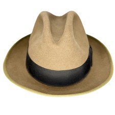 Vintage Stetson Eldorado Soft Felt Fedora Hat Light Brown Size 7 USA Made
