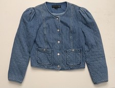 Veronica Beard "Camilla" Quilted Denim Jacket
