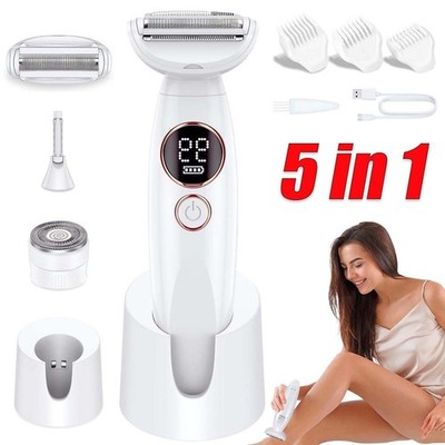 5-In-1 Elektrischer Damenrasierer Elektrischer Rasierer für Frauen Intimbereich