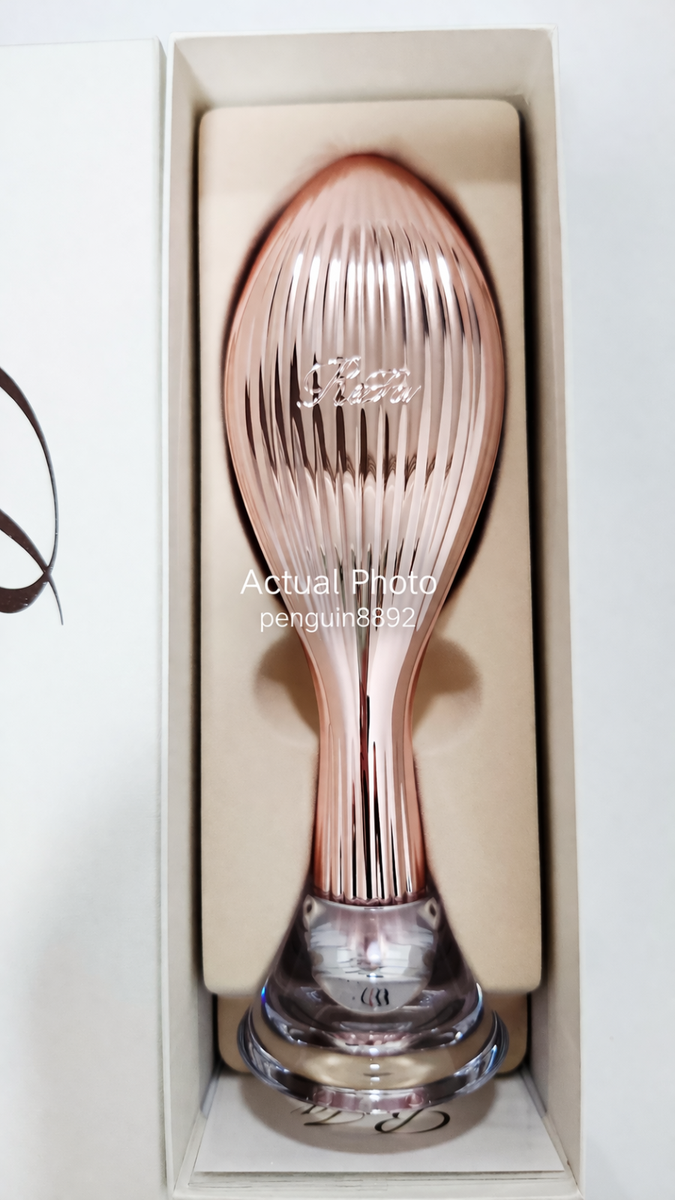ReFa Rose Gold AILE BRUSH RAY Hair Brush Scalp Care Natural Boar