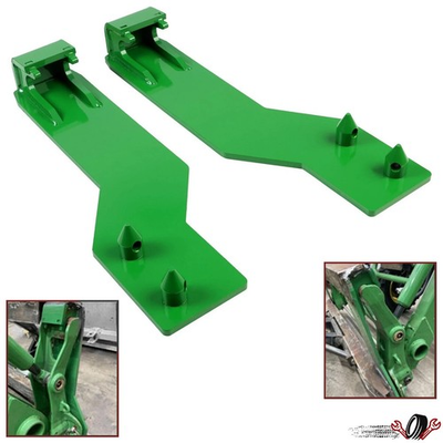 #ad For John Deere Quick Tach Bracket Tractor Loader Brackets Weld On Mounting Set $65.02
