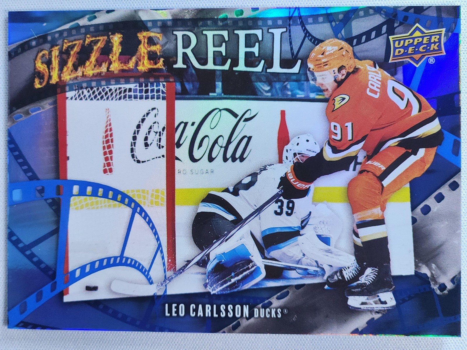 Leo Carlsson #SR-17 Hockey Cards 2025 Upper Deck Sizzle Reel trading card — raw and PSA graded price guide