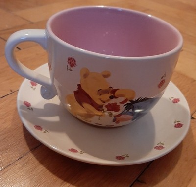 Becher Tasse mit Untertasse Disney Winnie Pooh & I-Aah
