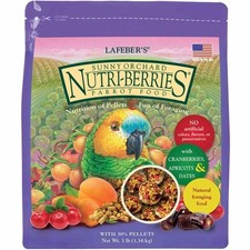 LAFEBER'S Sunny Orchard Nutri-Berries Pet Bird Food, Made with Non-GMO and Hu...