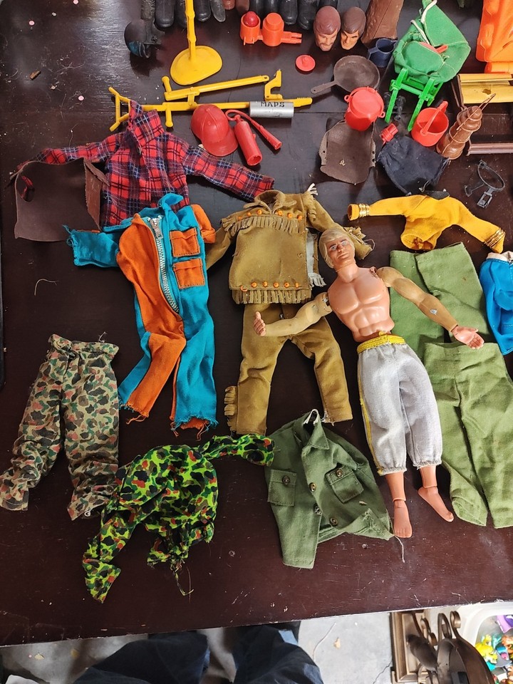 Lot Accessoires Armes Big Jim Action Joe... Vintage Année 70/80