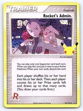 ⭐ Rocket's Admin. Holo 86/109 Celebrations: Classic Collection Near Mint Pokemon