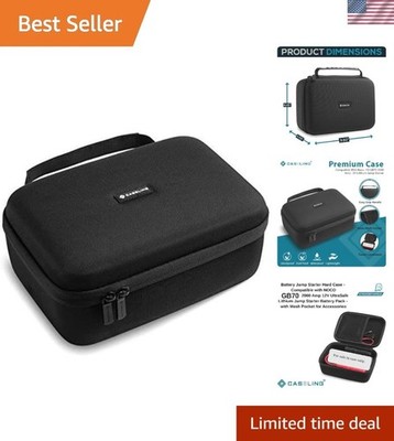 Durable EVA Hard Case with Mesh Pocket for GB70 Jump Starter - Shockproof Design